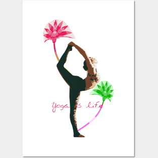 yoga lover Posters and Art